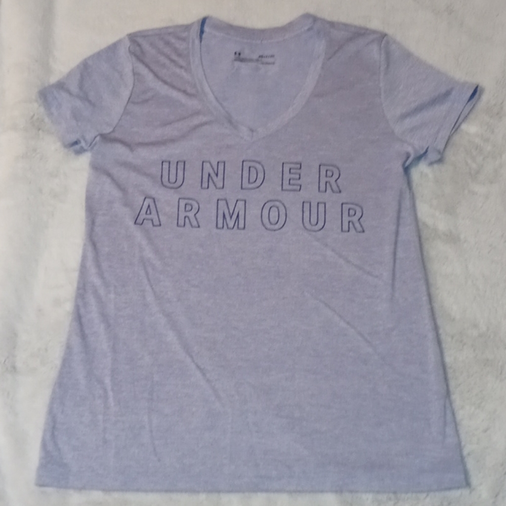 Under Armour light purple shirt